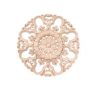 Coin en bois sculpté Applique Onlay, Appliques d'angle en bois sculpté forme de rose multicolores for meubles, armoires, murs et portes(Color 17)