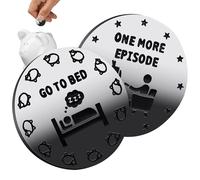 Coin Go To Bed 1 épisode plus, 1 temps de jeu supplémentaire pour Bed Coin - Pièce de décision des parents double face 1 temps de jeu pour le lit Pièce amusante du destin, 1 pièce de jeu