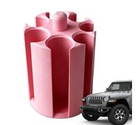 Coin Holder Car - Cylindrical Portable Storage Container for Auto Use | Large Capacity 3D Printed Design with Organized Sorting Slots, Change Organizer for Penny Dime Nickel Quarter SUV RV Sedan T