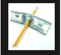 Coin&Money Tricks Misled Pencil Through Bill - Tour de magie