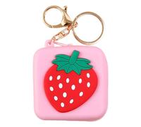 Coin Pouch Keychain - Mini Cute Bag with Metal Keyring | Portable Wallet for, Small Essentials, and Keys, Fun Patterned Accessory for Women and Girls