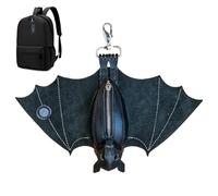 Coin Purse, PU Leather Bat Gothic Bag, Change Purses with Foldable Wings, Gothic Keychain with Compact Design, Coin Bag, Bat Keychain Purse for Outdoor Activities Parties