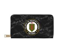 Coin Purse Wallet 1Ère Division D'Infanterie De L'Armée Américaine À La Retraite Cuir Portefeuille Original Retro Femme Pouch Bourse Souple Fille Pochette pour Fille, La Fille, Femme