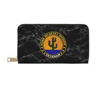 Coin Purse Wallet Vétéran De La 103E Division D'Infanterie Américaine Cuir Portefeuille Vintage Porte-Feuille en Cuire Souple Porte Monnaie Femme pour Amoureux, Garcon, Homme