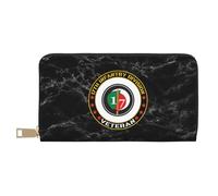 Coin Purse Wallet Vétéran De La 17E Division D'Infanterie De L'Armée Américaine Porte Monnaie Femme Fermeture Éclair Bourse Pochette Original Retro Fille Pochette pour Ami, Mère, Femme