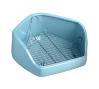 Coin toilette lapin, bac à litière pour petits animaux,Toilettes d'angle Pan pour cage pour petits animaux - Petit bac à litière d'intérieur pour animaux de compagnie, toilettes amovibles en fil métal