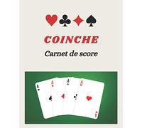 COINCHE Carnet de score: 120 Feuilles de score pour noter vos points lors de vos parties de coinche entre amis ou en famille