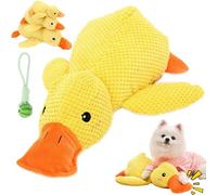 Coincoin- Canard Anti-Stress, Canard Anti Stress Chien,Peluche Canard Pour Chien, Jouet Doux Et Apaisant Pour, Design Adorable Et Résistant, Réduit Durablement L’Anxiété De Séparation (25*22)