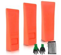 Coins D'abattage D'arbres Coin Abattage Sûr Cale Dabattage 3pcs Durable Plastique Cale D'abattage 6 Pouces Réutilisables et Léger pour Couper l'arbre pour la Foresterie et les tronçonneuses