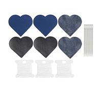 Coins de Page en Cuir Végétal Tanné, Ensemble de 3 Marques - Pages en Forme de Cœur, Fournitures pour Couture Artisanale - Design Rétro, Patchs Décoratifs, Accessoires DIY Créati