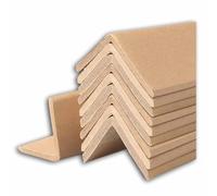 Coins De Protection en Carton Ultra-résistant Coins De Protection en Papier Kraft pour Cartons D'expédition Coins De Planche Durables À 90 Degrés pour Meubles, Murs, Escaliers, Portes(50 x 5 x 0.4 cm