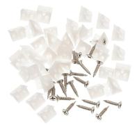 Coins de Réparation Vis en Plastique Blanc 106 Pièces | Renfort D’angle Inférieur, Installation Facile, Résistance à L’usure, pour Fond Affaissé de Commode