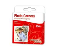 Coins photos adhésifs - TOGA - Set de 250 coins en plastique transparent autocollant