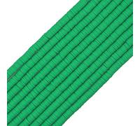 COIRIS Heishi Lot de 3 400 perles plates en vinyle respectueuses de l'environnement faites à la main en argile polymère de 6 mm pour surfeur, collier, bracelet, boucles d'oreilles, fabrication de