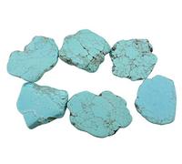 COIRIS Lot de 20 perles en vrac pour la fabrication de bijoux en turquoise naturelle ZS-1134-M