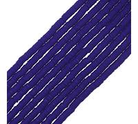 COIRIS Lot de 3 400 perles Heishi en vinyle de faites à la main en argile polymère de 6 mm pour collier ras-du-cou, bracelet, boucles d'oreilles, fabrication de bijoux (RT-Royal Blue-6)