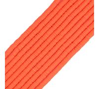COIRIS Lot de 3 400 perles Heishi en vinyle écologique faites à la main en argile polymère de 6 mm pour surfeur, ras-de-cou, bracelet, boucles d'oreilles, fabrication de bijoux (RT-orange-6)