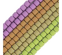 COIRIS Lot de 480 perles en vinyle Heishi respectueuses de faites à la main en argile polymère 6 x 6 mm Perles cylindriques pour surfeurs, colliers, bracelets, boucles d'oreilles (RT-Cylinder 2)