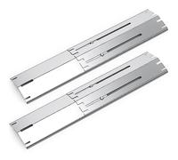 Coisien Universal Plaque chauffante 34 à 53,3 cm,Pièces réglable adaptées à la Plupart des modèles de Gril à gaz,echange Universelle pour diffuseur de Chaleur (2, Acier Inoxydable)