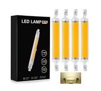 COITROZR Ampoule R7S LED 118mm, 10W Remplacer halogène R7S J118 100W, AC 220V-240V 1000LM Angle de Faisceau 360° R7S COB LED Ampoule linéaire 118mm, pour Applique/lampadaire,Natural White,4pcs