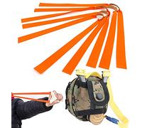 COITROZR Cordes de Chasse de Rechange, Lot de 10 Elastiques Bandes pour Lance-Pierres, Durable Bandes élastiques en Caoutchouc, Fronde Lance Pierre Chasse puissante pour Slingshot,Orange