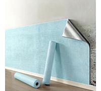 COITROZR Papier Peint Isolant pour Murs Intérieurs Autocollant Isolant Thermique Anti Humidité Bruit Imperméable 5 Mm Pour Salon Chambre Cuisine Pose Facile(Blue,1000X50X0.5CM)