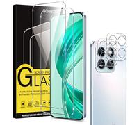 Coiwxmoi 2+2 Pièces Verre Trempé pour Honor X8b 6,7" avec Protection Caméra Arrière, Ultra Résistant Film Protection Écran, HD Sans Bulles, Dureté 9H Glass, Vitre Protecteur, Clear