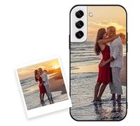 Coiwxmoi Coque Personnalisée pour Samsung Galaxy S21 FE 5G 6,4", Personnalisable Étui avec Photo Votre Propre Image, Personnaliser Custom Housse de Protection Bumper Cover pour Samsung S21 FE 5G, Noir