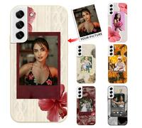 Coiwxmoi Coque Personnalisée pour Samsung Galaxy S21 FE 5G, Personnalisable Étui avec Photo Votre Propre Fleur Image, Personnaliser Custom Housse TPU Silicone Bumper Cover pour Samsung S21 FE 5G 6,4"