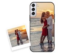 Coiwxmoi Coque Personnalisée pour Samsung Galaxy S21 Plus/S21+ 5G 6,7", Personnalisable Étui avec Photo Votre Propre Image, Personnaliser Custom Housse de Protection Cover pour Samsung S21+ 5G, Noir