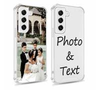 Coiwxmoi Coque Personnalisée pour Samsung Galaxy S21 Plus/S21+ 5G, Personnalisable Étui avec Photo Votre Propre Image, Personnaliser Custom Transparent Housse Bumper Cover pour Samsung S21+ 5G 6,7"