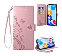 Coiwxmoi Coque pour Xiaomi Redmi Note 11/Note 11S 4G + 1 Verre Trempé, Retro Design Housse Premium en Cuir PU Pochette de Portefeuille pour Porte Cartes Fonction Stand Flip Etui, Gold