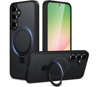 Coiwxmoi Mag-Stand Coque Magnétique pour Samsung Galaxy A56 5G avec Support Invisible,Compatible avec MagSafe,Etui Anti-Rayures PC Dur Housse Arrière Mat Translucide Protection Case 6,7",Noir