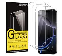 Coiwxmoi Verre Trempé [3 Pièces] Pour iPhone 16 Pro max, Dureté 9H Film Protection écran, Ultra Résistant Vitre Protecteur, Clarté HD, sans Bulles, Anti-Rayures