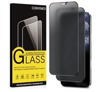 Coiwxmoi Verre Trempé Mat pour iPhone 11 Pro/X/XS Anti Espion,Mate Anti Spy Vitre Protection écran Matte Anti-Reflet Dureté 9H Anti-Rayures Privacy Haute Définition Sans Bulles HD Film,2 Pièces