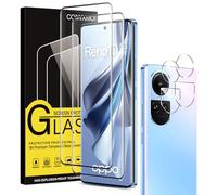 Coiwxmoi Verre Trempé pour OPPO Reno 10 5G/OPPO Reno 10 Pro 5G 2 Pièces,Film de Vitre Protection écran avec Caméra Arrière Protecteur Dureté 9H Anti Rayures Sans Bulless Transparent Haute Sensibilité