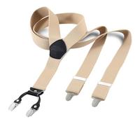 Cokaca Bretelles pour homme extra solides avec 4 clips en métal très solides, bretelles larges et longues en forme de X/Y, élastiques et réglables en longueur, très bien adaptées aux personnes grandes