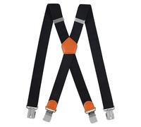 Cokaca Bretelles pour homme extra solides avec 4 clips en métal très solides, bretelles larges et longues en forme de X/Y, élastiques et réglables en longueur, très bien adaptées aux personnes grandes