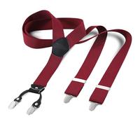 Cokaca Bretelles pour homme extra solides avec 4 clips en métal très solides, bretelles larges et longues en forme de X, élastiques et réglables en longueur, très bien adaptées aux personnes grandes
