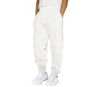 Cokbyavla Pantalon de Travail Cargo pour Homme - Taille Élastique, Coupe Ajustée, Ample - Blanc, Taille 41-44.5