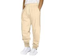 Cokbyavla Pantalon de Travail Cargo pour Homme - Taille Élastique, Coupe Ajustée, Ample - Kaki, 27-32