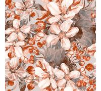 COKCOKR Papier peint autocollant en vinyle aquarelle orange rose 45 x 300 cm, pour chambre à coucher, salon, salle à manger, cuisine