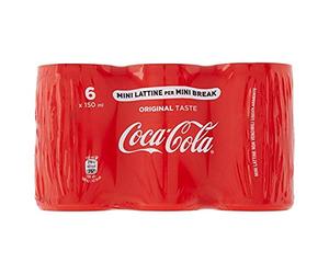 Coke Cola Lot de 6 mini pots de peinture sans alcool, 150 ml