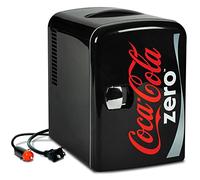 Coke Zero Mini réfrigérateur - Réfrigérateur pour chambre à coucher, bureau, refroidisseur de boisson portable, réfrigérateur de table 12 V 110 V pour boissons, soda, vin, utilisation en voiture