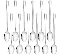 CoKeeSun 12 Pièces Cuillères à Latte Macchiato, 20cm Cuillères à Café en Acier Inoxydable, Cuillères Longues pour Cocktails et Desserts, Cuillère à Thé Glacé, Cuillère pour Soda, Milkshake