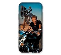 Cokitec Coque pour Huawei P40 Lite E Johnny Hallyday Moto