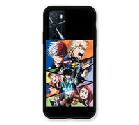 Cokitec Coque pour Oppo A16 / A16S Manga My Hero Academia Noir