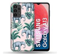 Cokitec Coque pour Samsung Galaxy A13 Animal Elephant Pattern