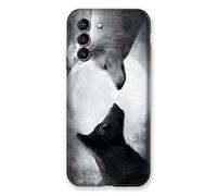 Cokitec Coque pour Samsung Galaxy S21 Loup Duo