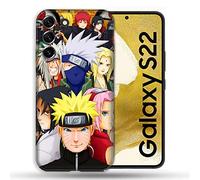 Cokitec Coque pour Samsung Galaxy S22 Manga Naruto Team